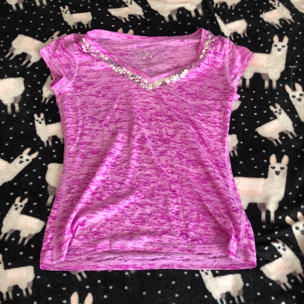 Purple see-through Tee